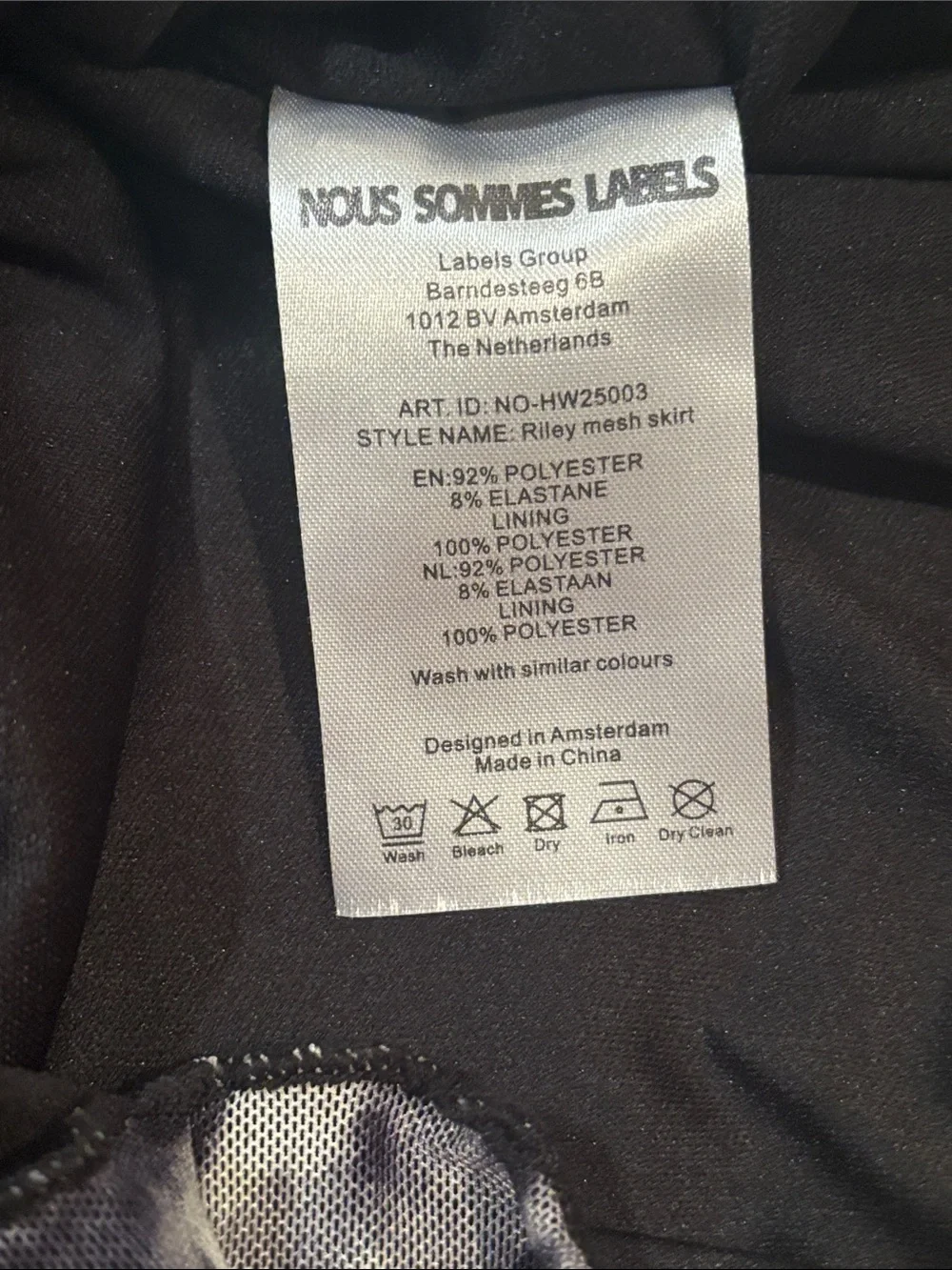 Nous Sommes Labels: Leopard Print Maxi Skirt in Black and Gray